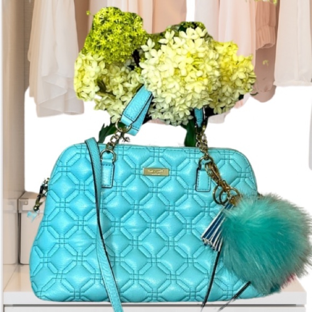 Kate Spade Astor Court Rachelle Convertable Quilted Satchel Bag W/Strap - Picture 11 of 16